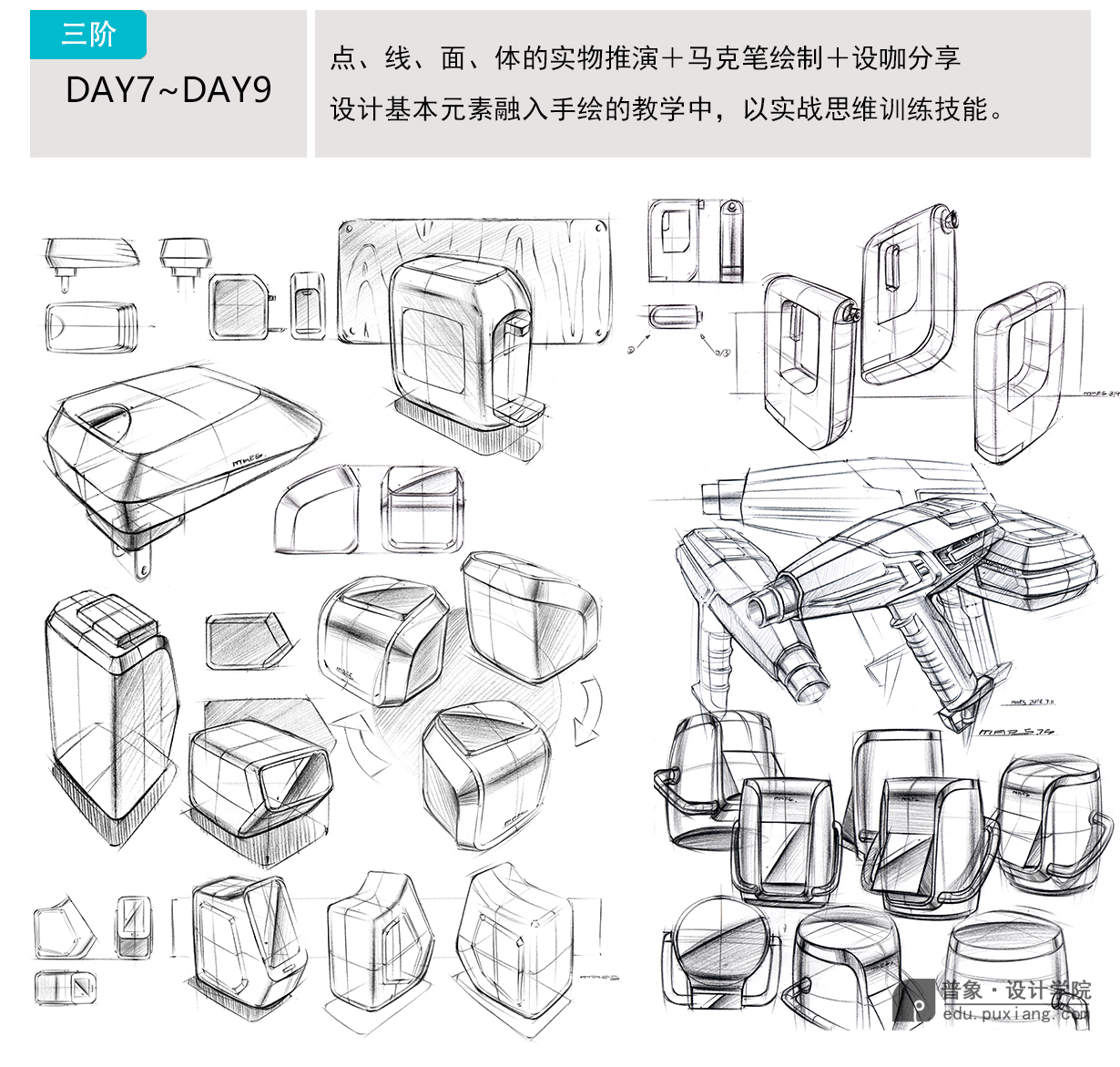 Hand drawn industrial design，Hand drawn product design，Hand drawn typesetting for postgraduate entrance examination，Hand drawn tutorial，Mark pen coloring，Layout of quick questions for postgraduate entrance examination，