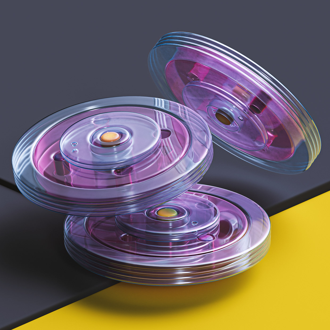 illustration，Typesetting，Gradual change，c4d，transparent，The Conduit，