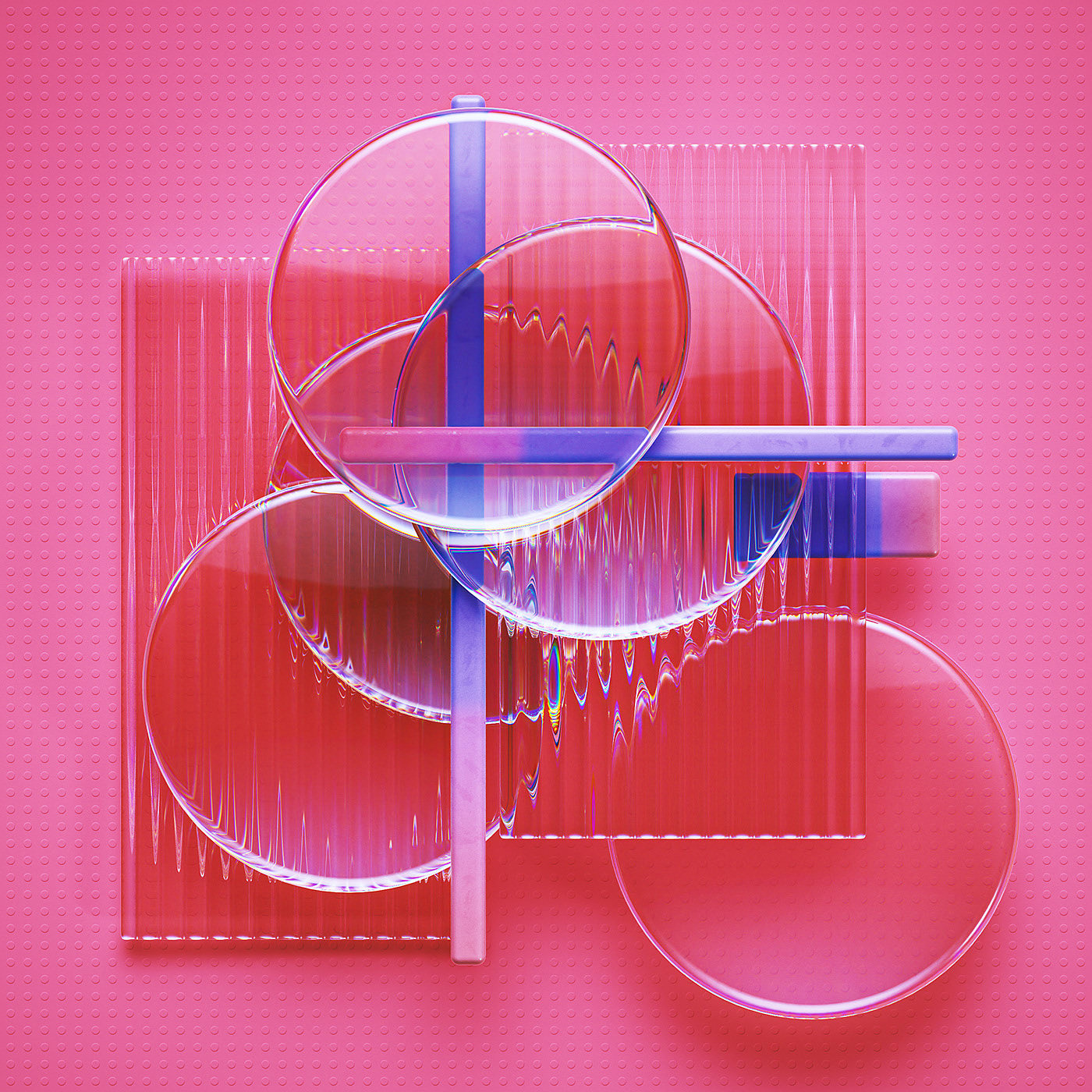 illustration，Typesetting，Gradual change，c4d，transparent，The Conduit，