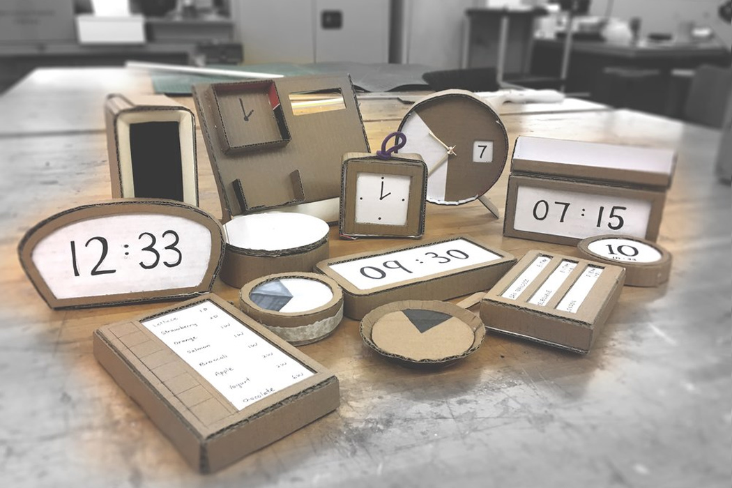 paper folding fan，Clock，myopia，