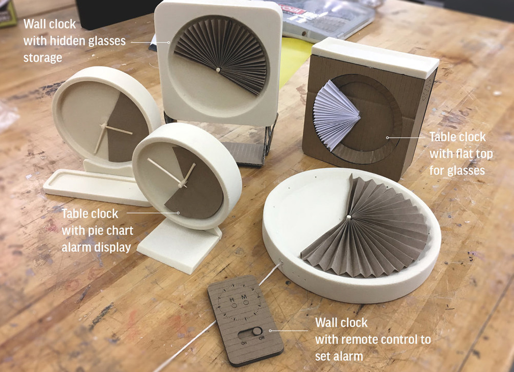 paper folding fan，Clock，myopia，