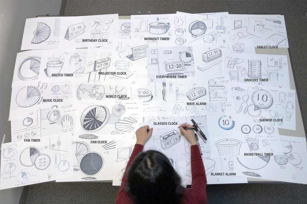 paper folding fan，Clock，myopia，