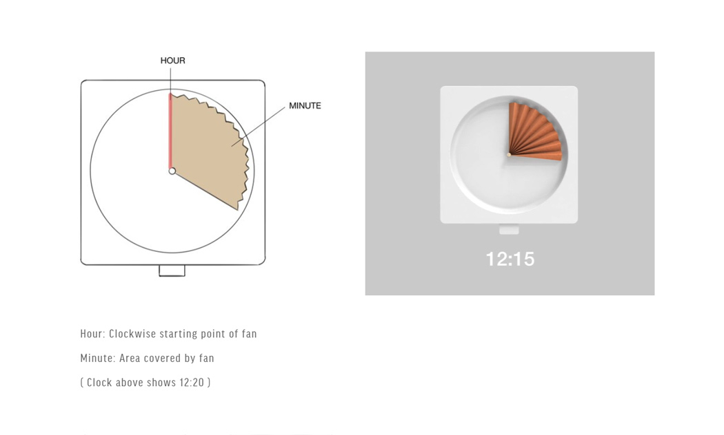paper folding fan，Clock，myopia，