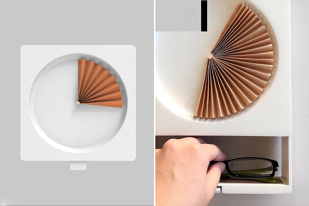 paper folding fan，Clock，myopia，