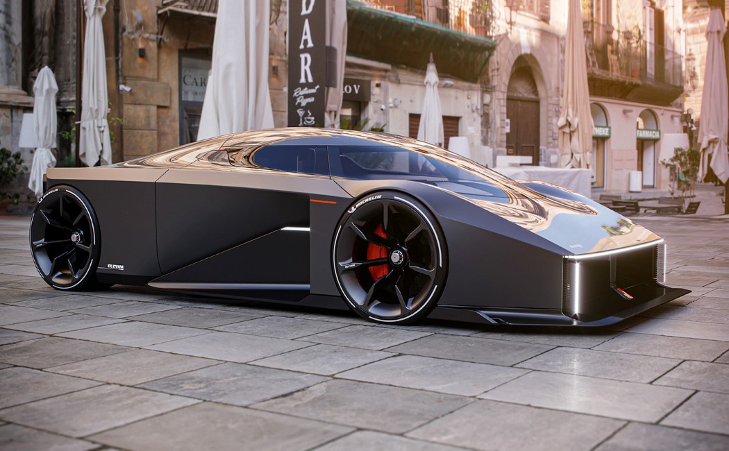 RAW，Super car，carbon fibre，Scissor doors，