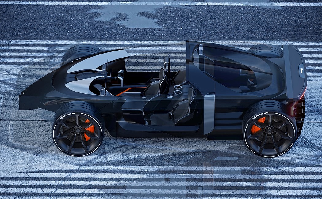 RAW，Super car，carbon fibre，Scissor doors，