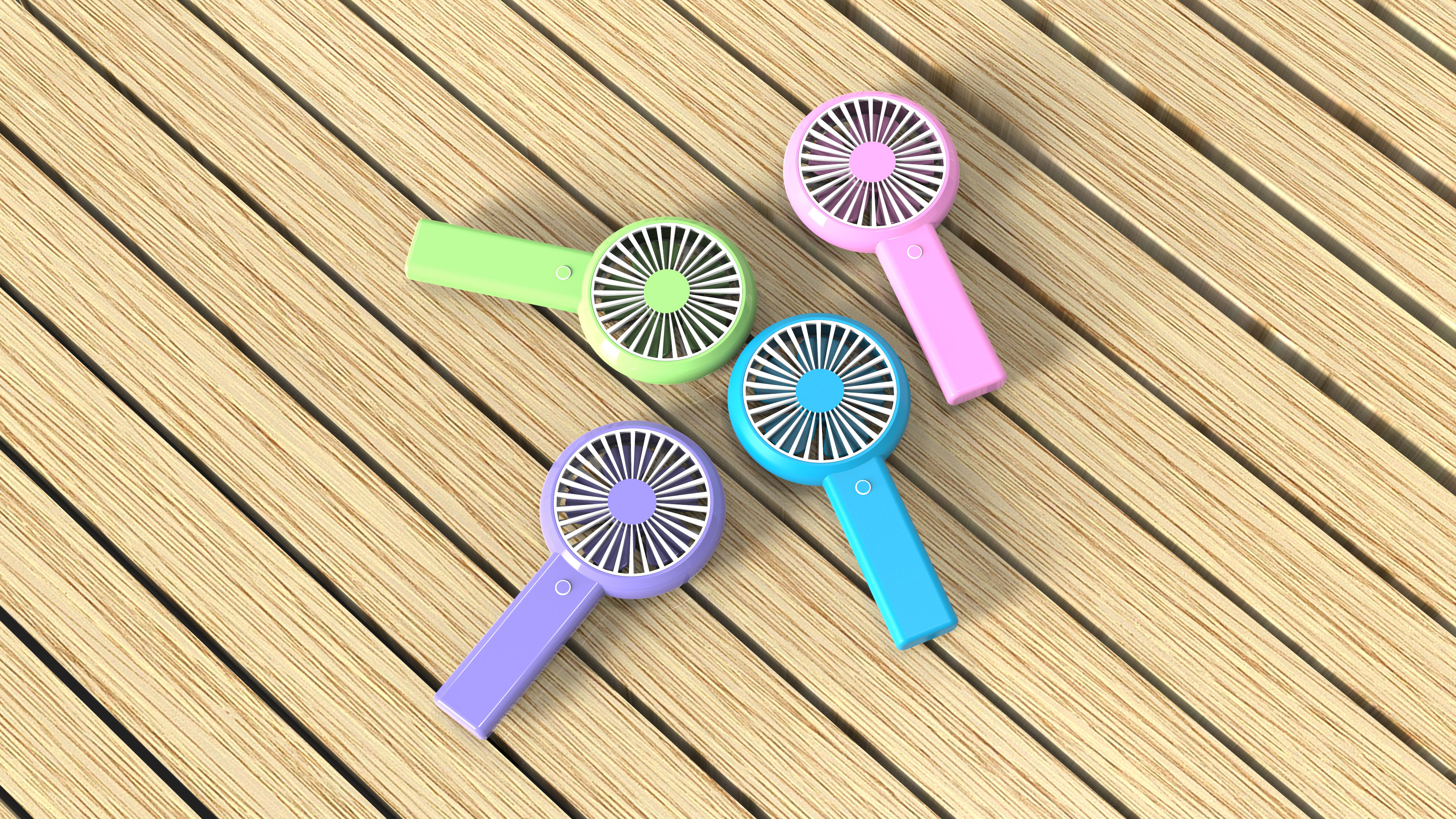 Handheld fan，packing，Summer，scene，Render，electronic product，Consumer digital，Portable，