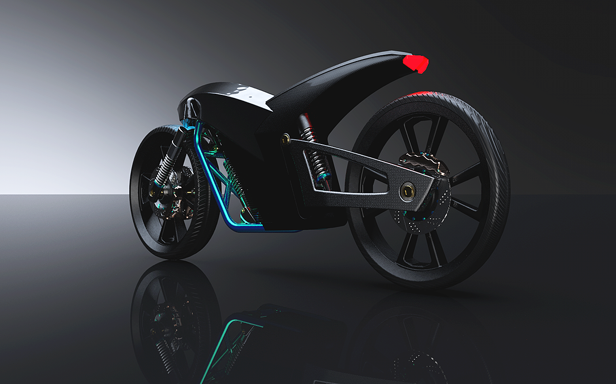 Electric vehicle，3D modeling，e-bike，3D modeling，