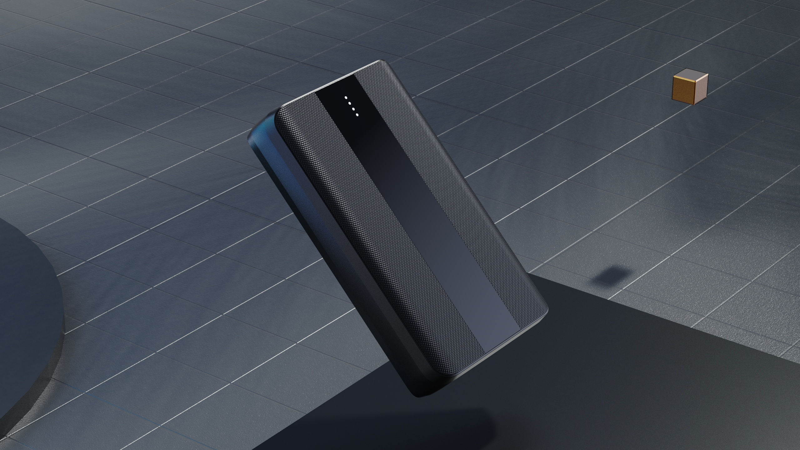 portable source，Keyshot rendering，Power bank design，