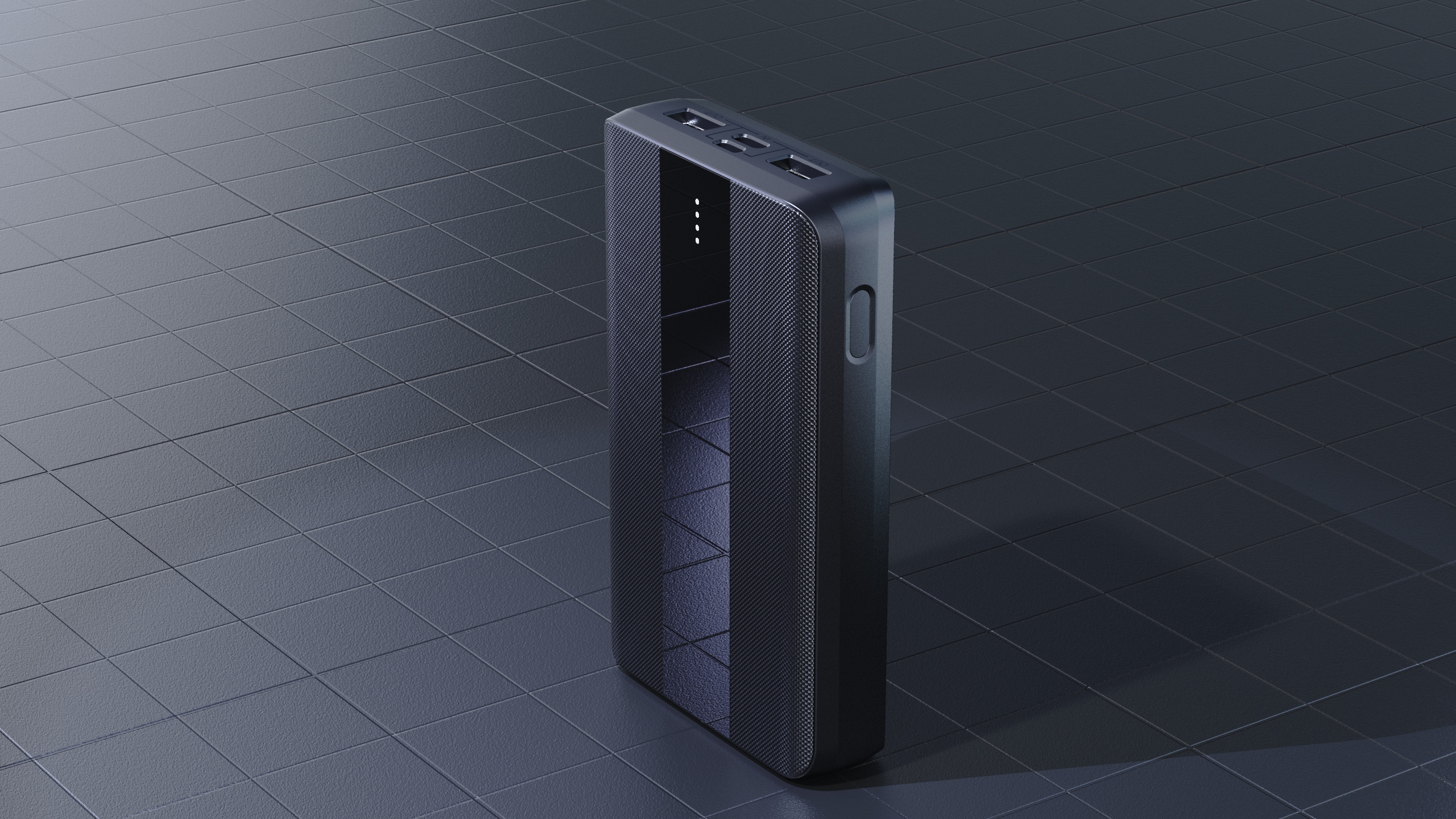 portable source，Keyshot rendering，Power bank design，