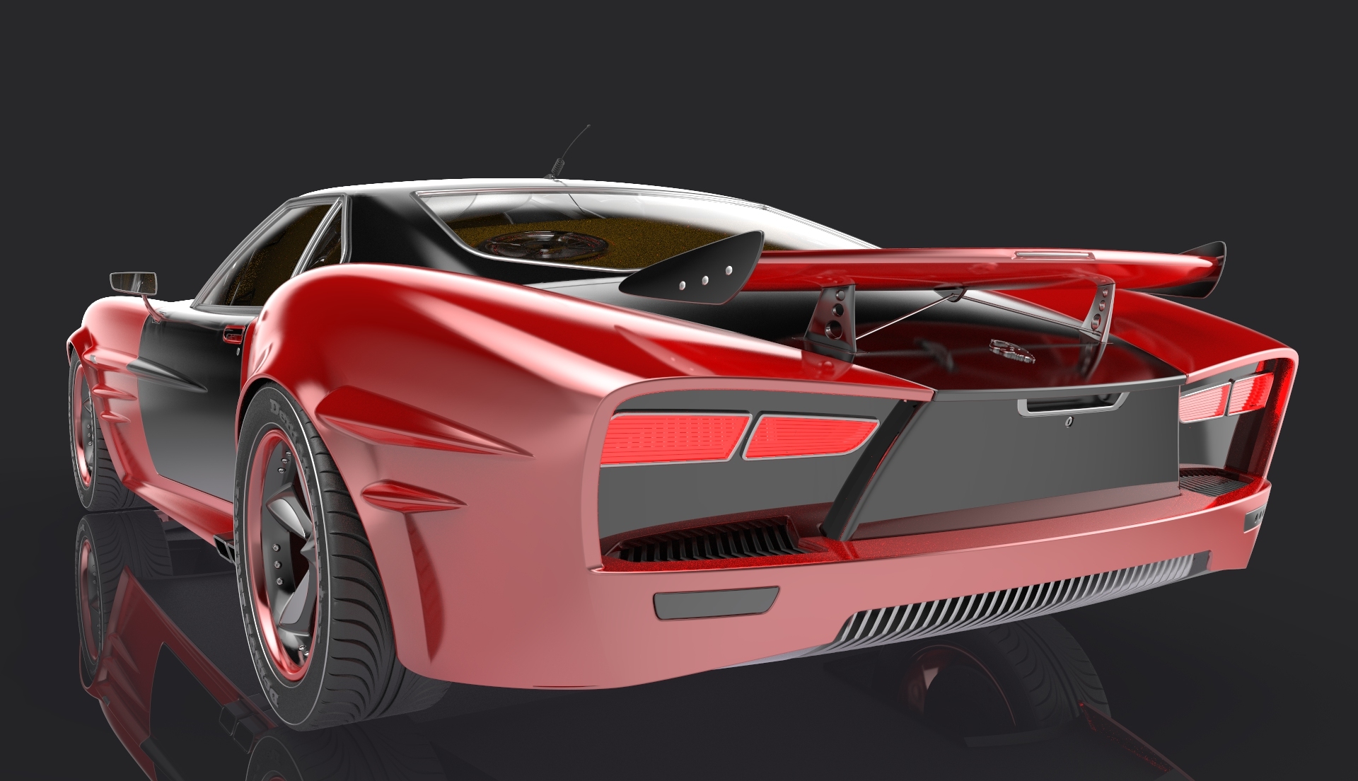 Sports car rendering，ks，