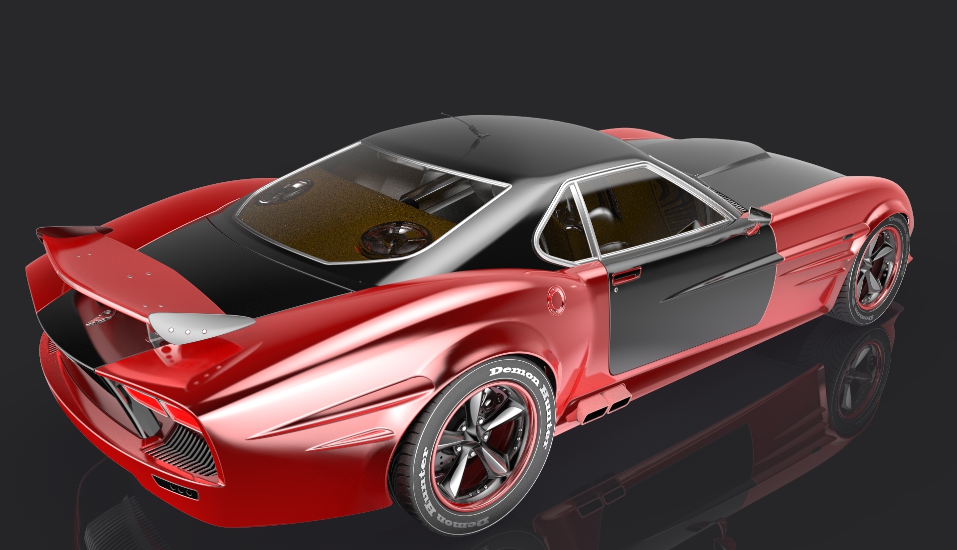 Sports car rendering，ks，