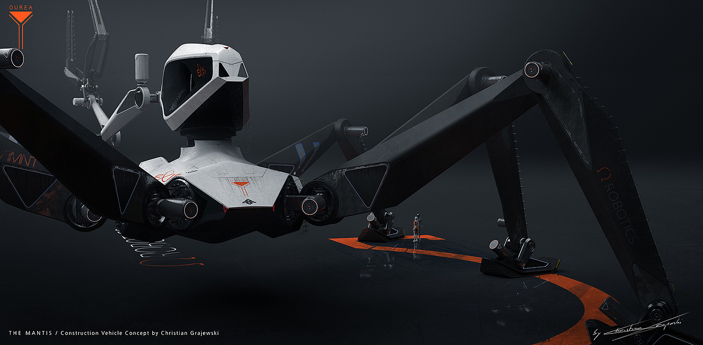 The Mantis，Mantis grey shadow，Futurism，