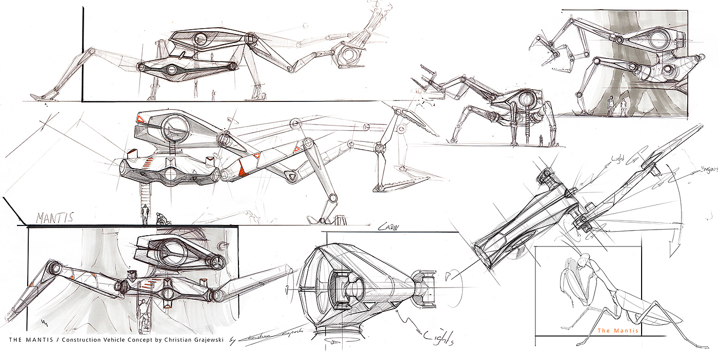 The Mantis，Mantis grey shadow，Futurism，