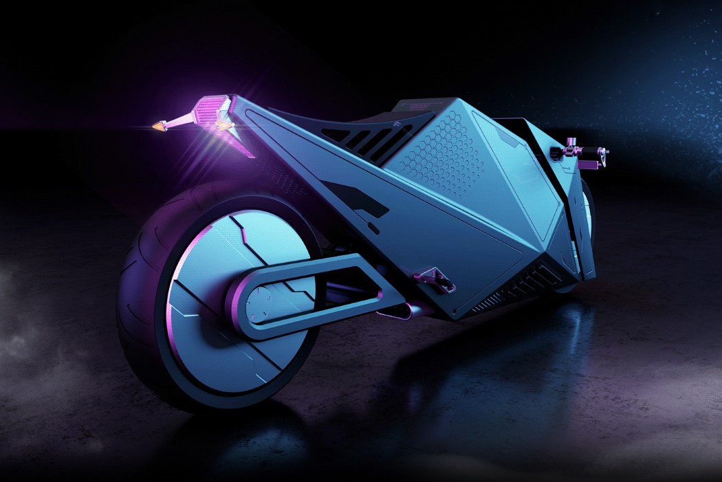 Tesla，low-poly，Retro，midfielder，motorcycle，RIMAC，
