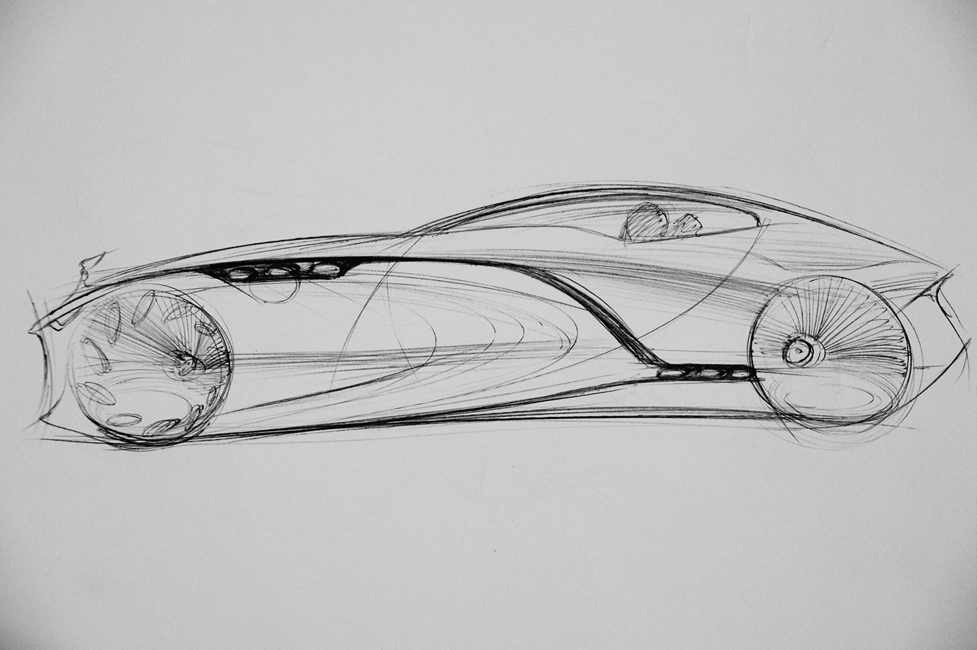 FUTURCUSTOMS，Automobile design，Hand drawn，