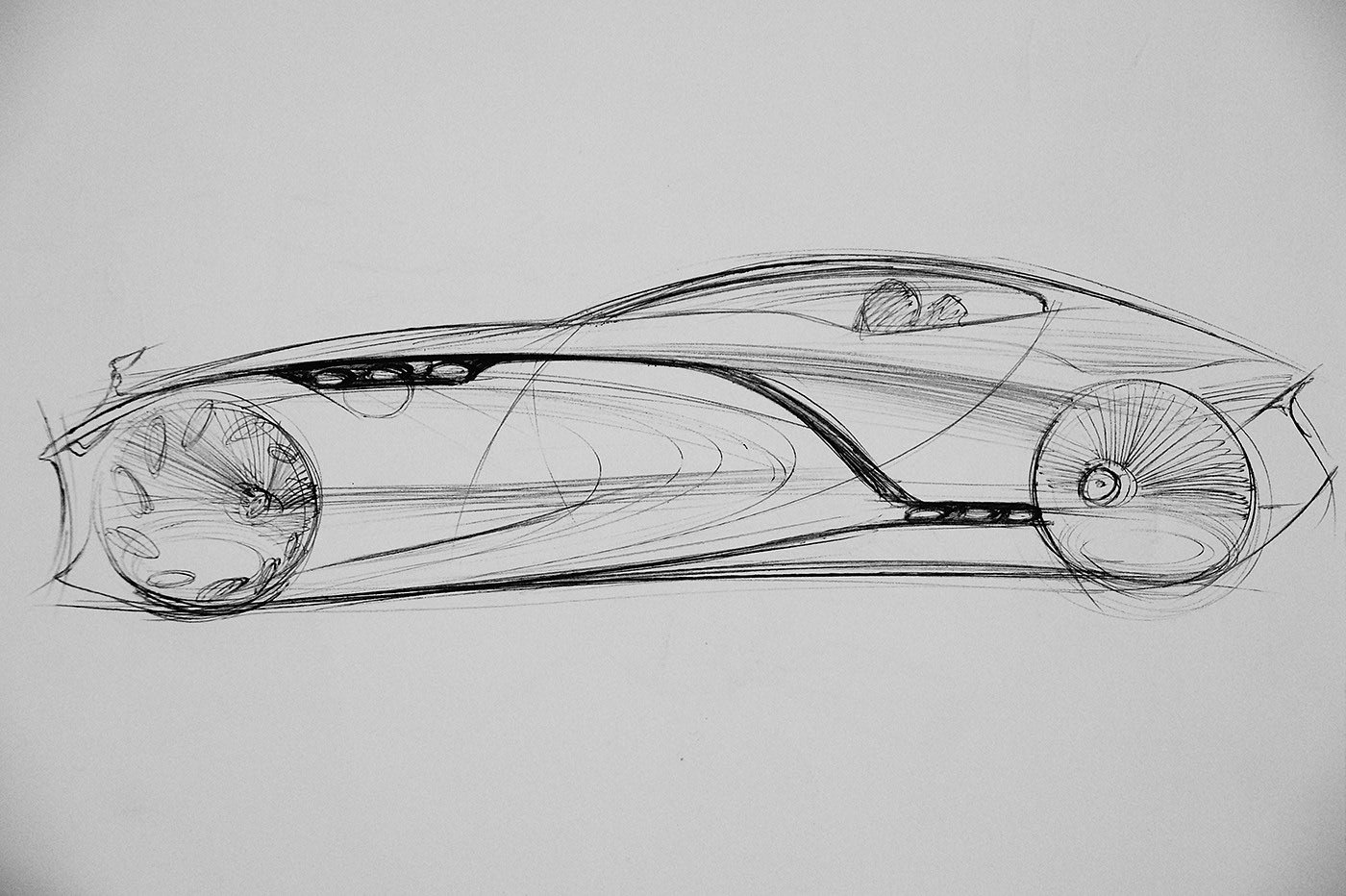 FUTURCUSTOMS，Automobile design，Hand drawn，