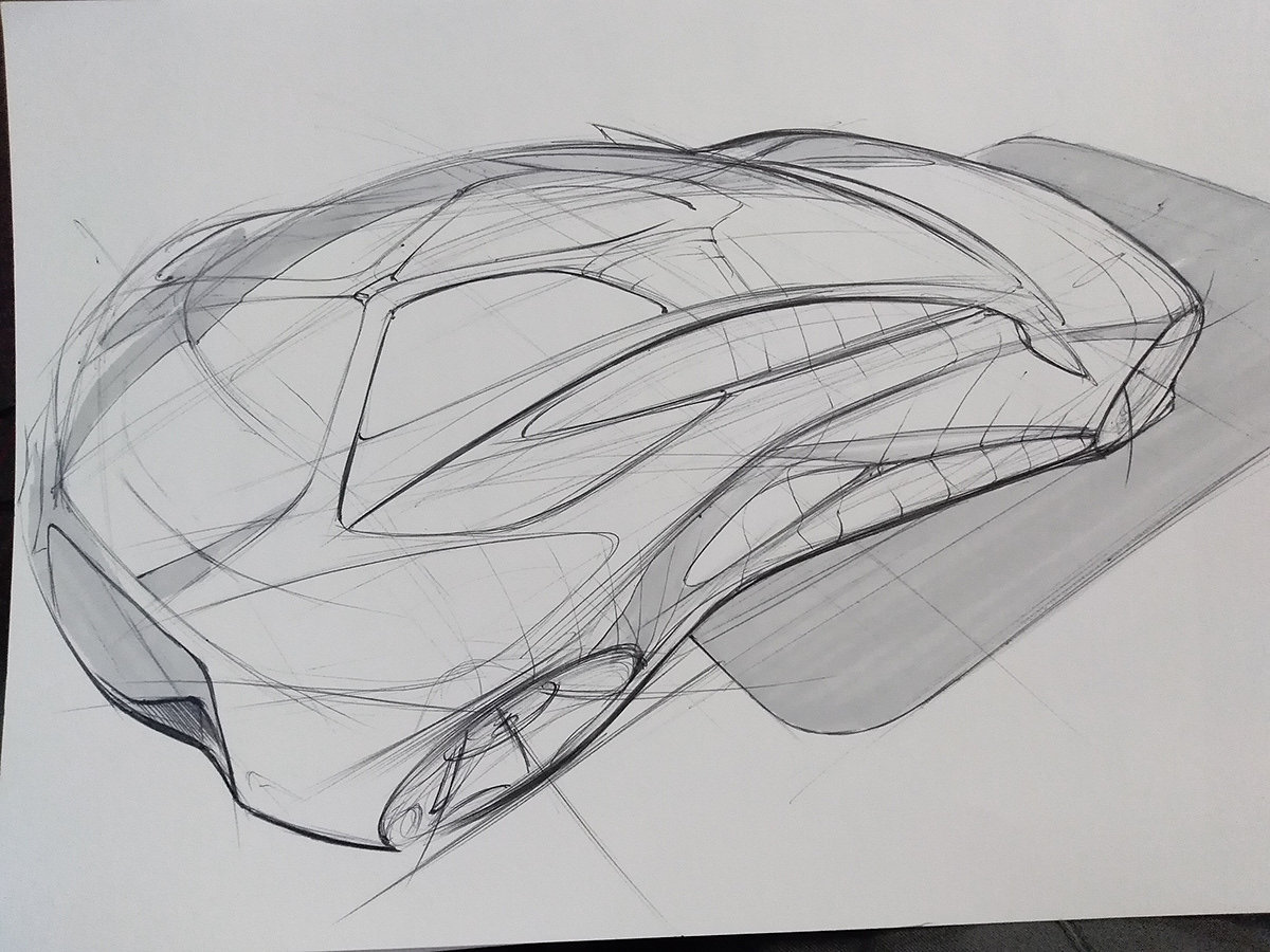 FUTURCUSTOMS，Automobile design，Hand drawn，