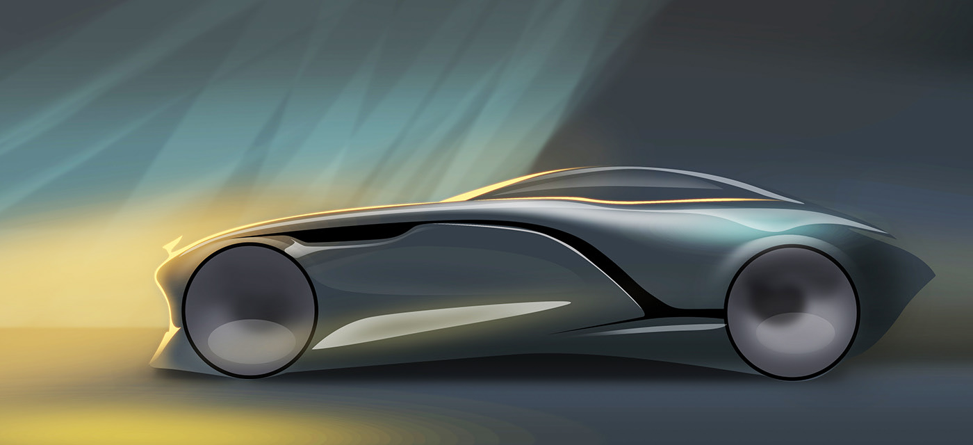 FUTURCUSTOMS，Automobile design，Hand drawn，