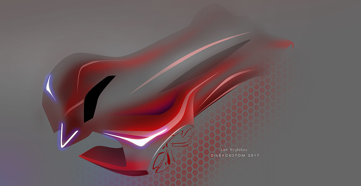 FUTURCUSTOMS，Automobile design，Hand drawn，