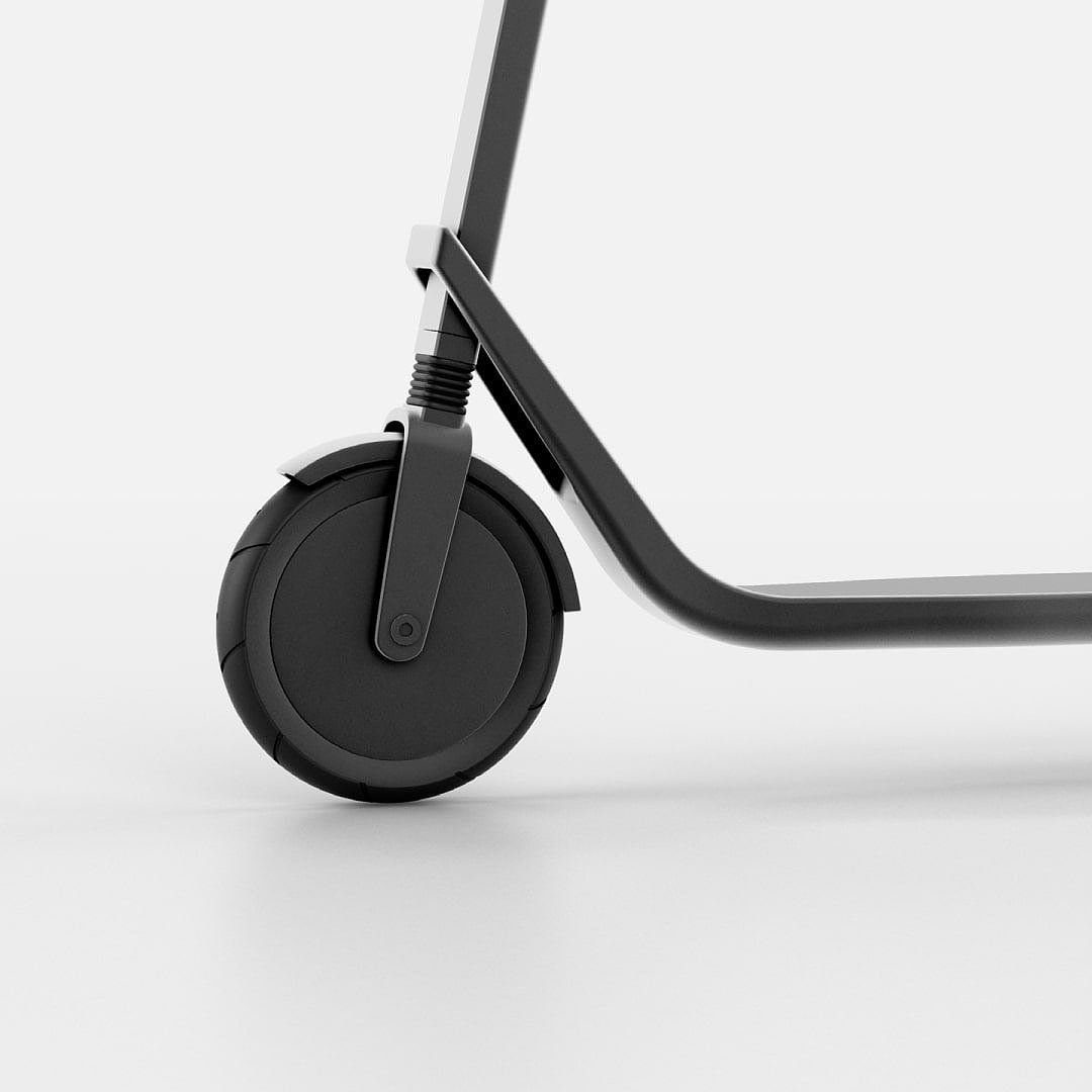 Scooter，visualization，3d，light，black，