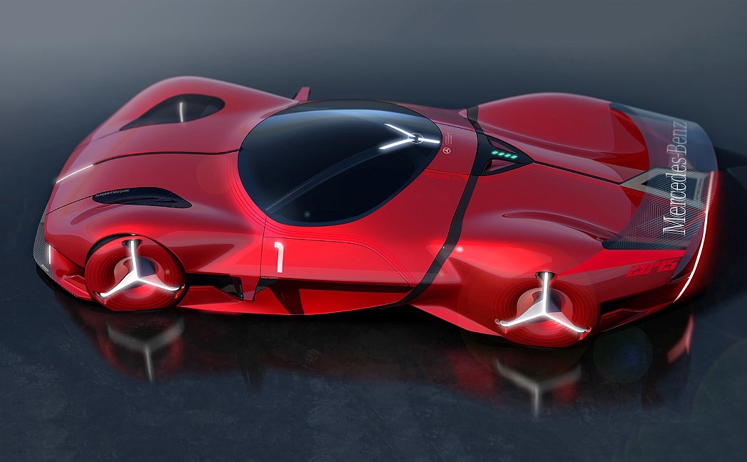 Sports car，solar energy，gules，handsome，