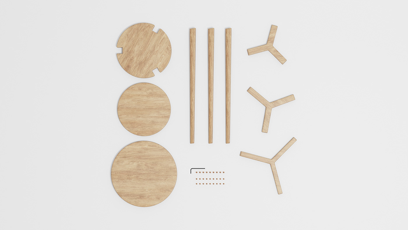 chair，wooden ，removable，facilitate，