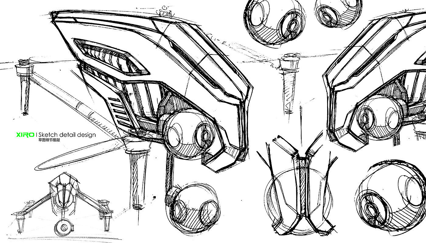 product design，industrial design，UAV，innovate，Simplicity，