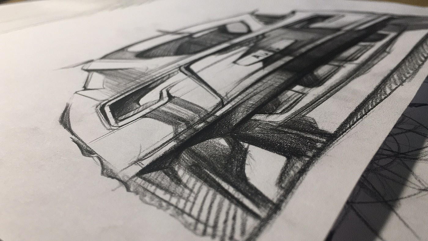 vehicle，Hand drawn car，Hand drawn sketch，industrial design，Hand drawn，product design，Hand drawn industrial design，