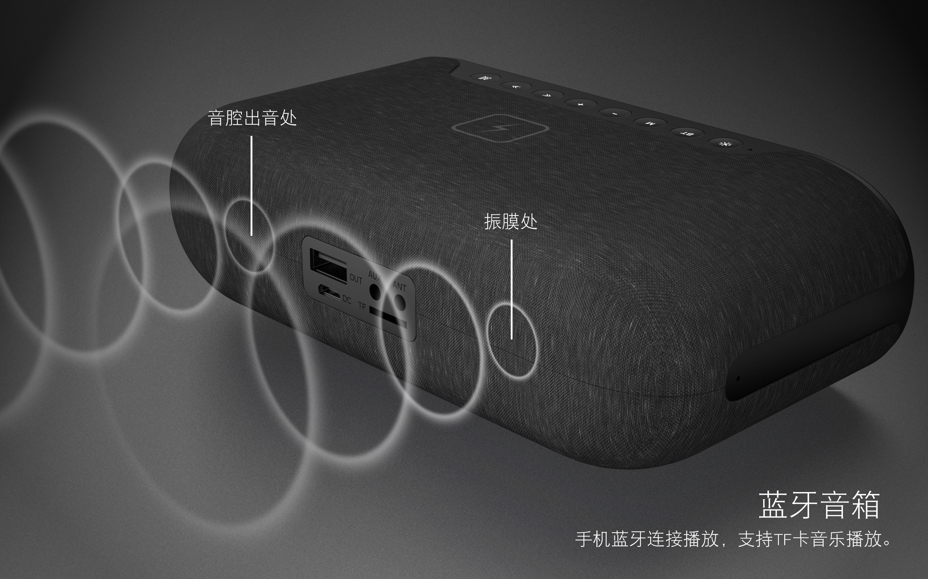 Multifunctional alarm clock speaker series，