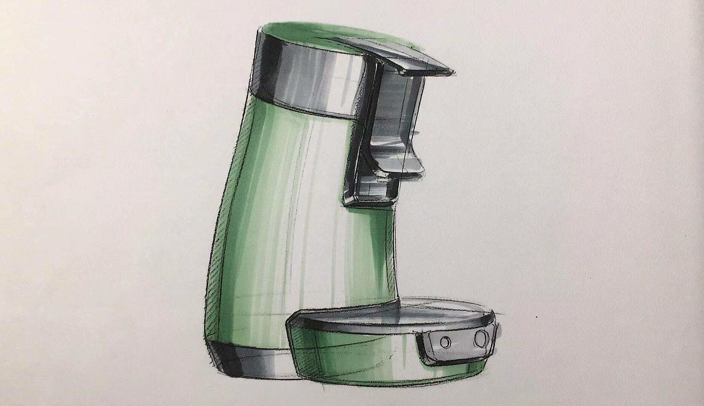 Hand drawn，industrial design，Hand drawn industrial design，Hand drawn design，Household appliances，Mark pen coloring，Hand drawn products，product design，