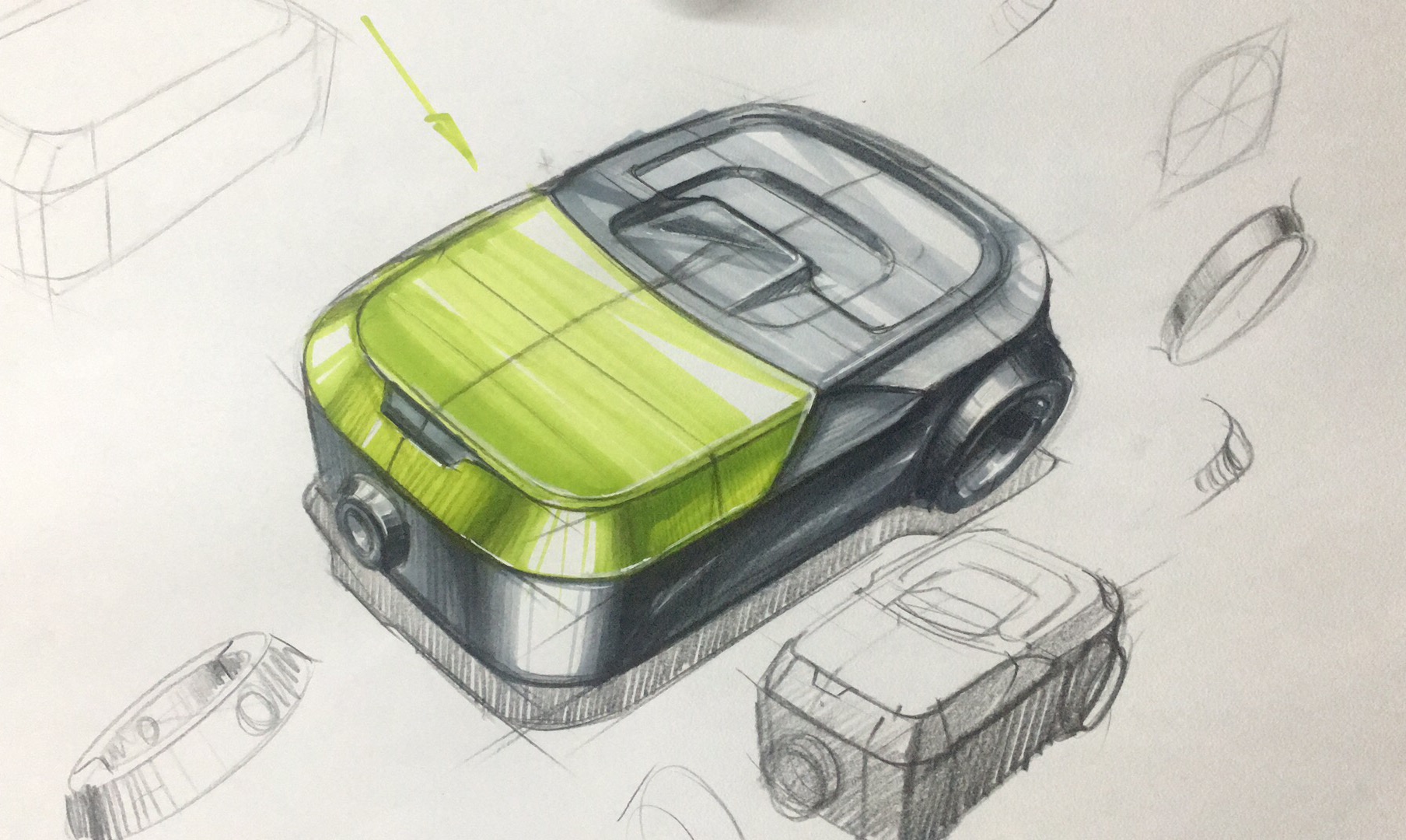 Hand drawn，industrial design，Hand drawn industrial design，Hand drawn design，Household appliances，Mark pen coloring，Hand drawn products，product design，