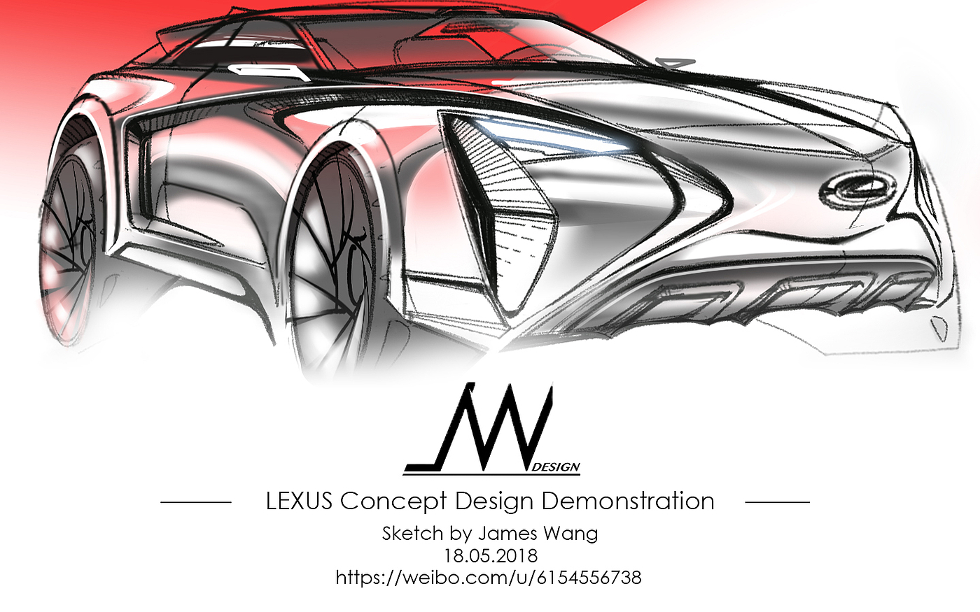 LEXUS，suv，vehicle，Hand drawn products，product design，conceptual design，Mobile painting，Video tutorial，