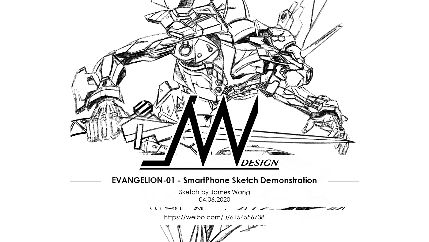 EVA，Initial machine，Neon Genesis Evangelion，Hand drawn painting，product design，Hand drawn products，industrial design，Video tutorial，