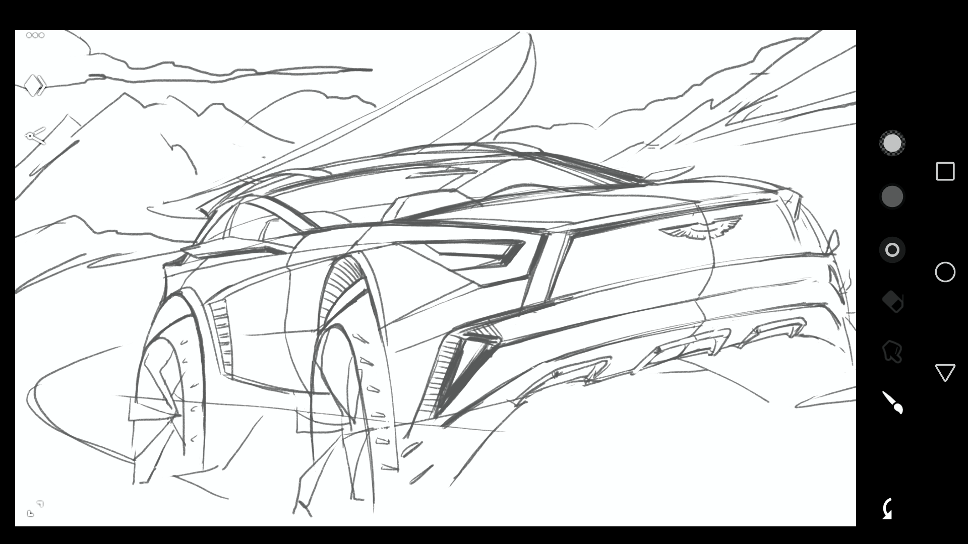 Aston Martin，Mobile painting，product design，Hand drawn products，vehicle，conceptual design，suv，industrial design，