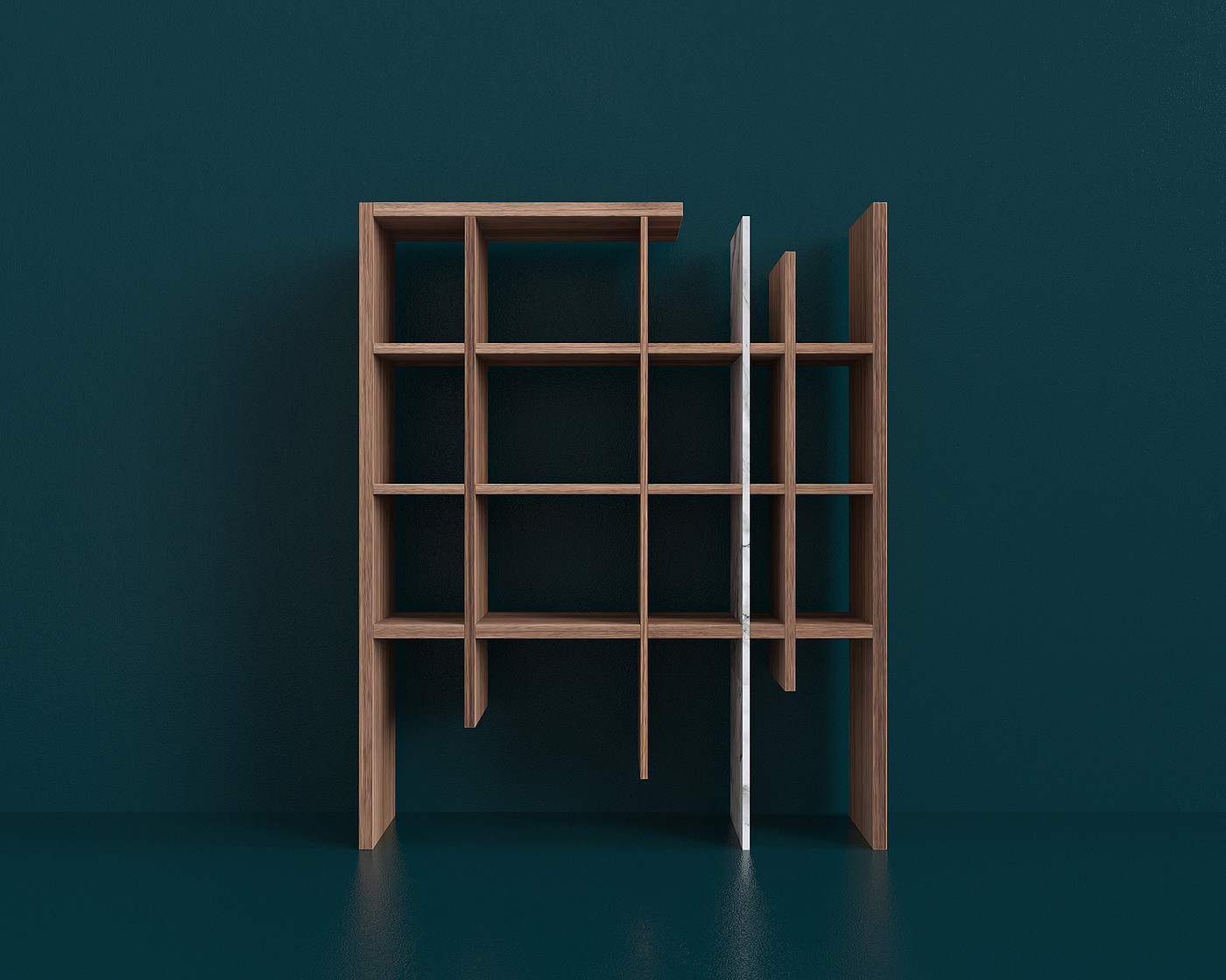 Incompleto Bookcase，书柜，展示柜，收纳，