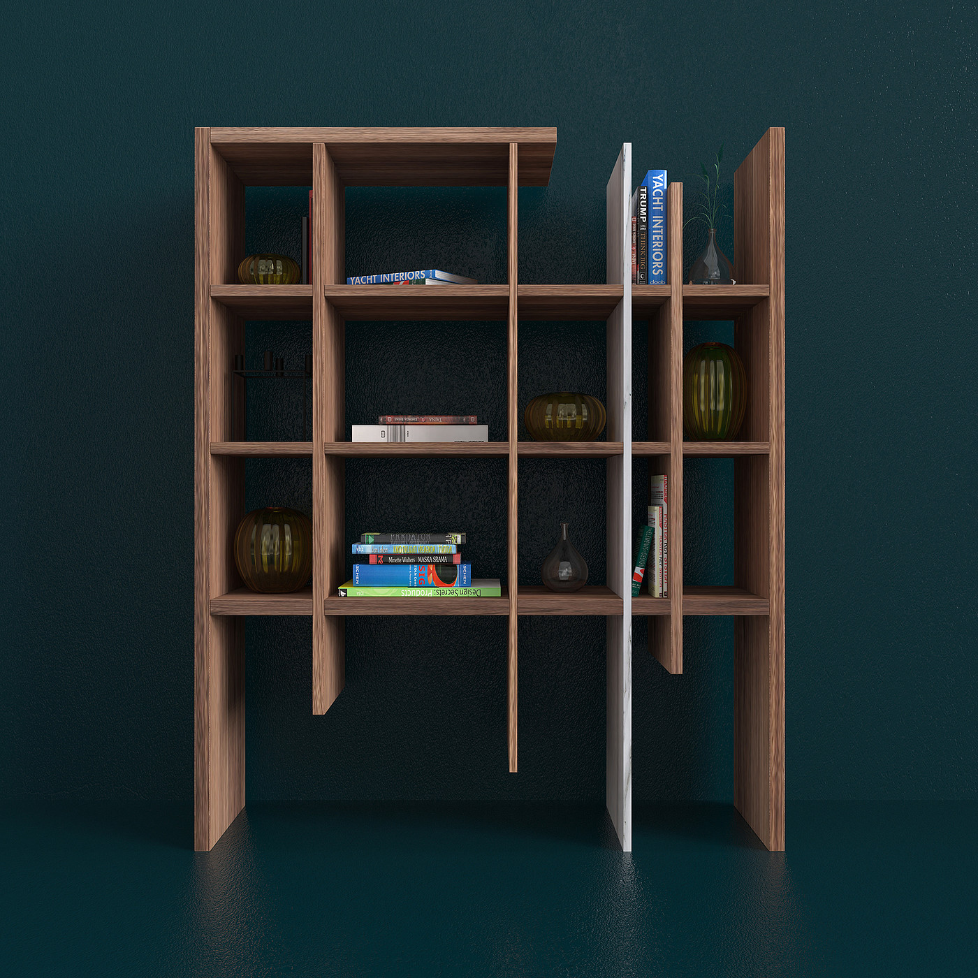 Incompleto Bookcase，书柜，展示柜，收纳，