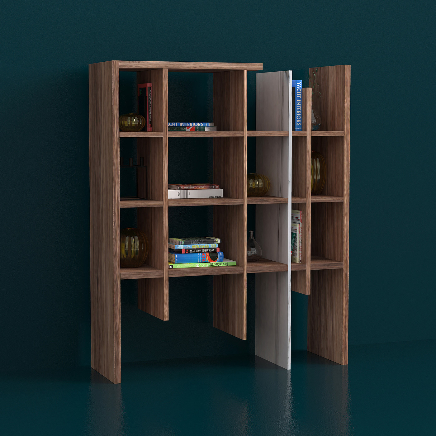 Incompleto Bookcase，书柜，展示柜，收纳，