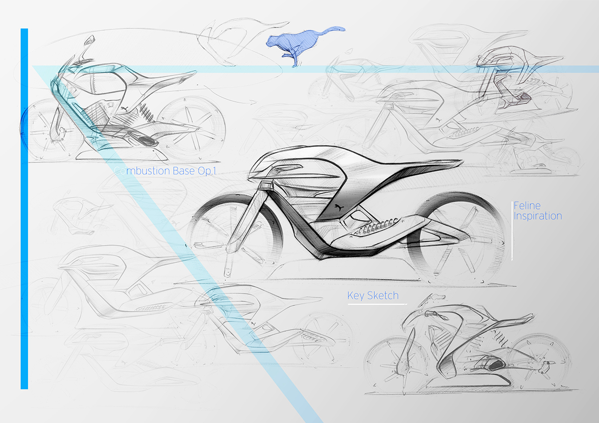 industrial design，conceptual design，Motorcycle design，Hand drawn design，product design，