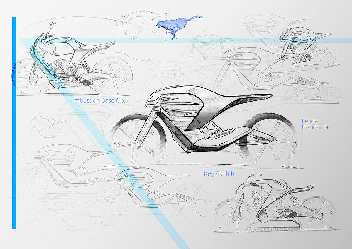 industrial design，conceptual design，Motorcycle design，Hand drawn design，product design，