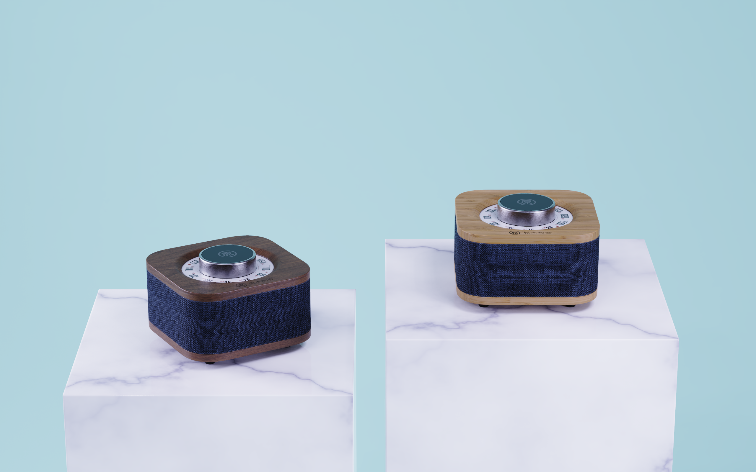 Bluetooth Speaker ，radio，fabric art，block，solid wood，