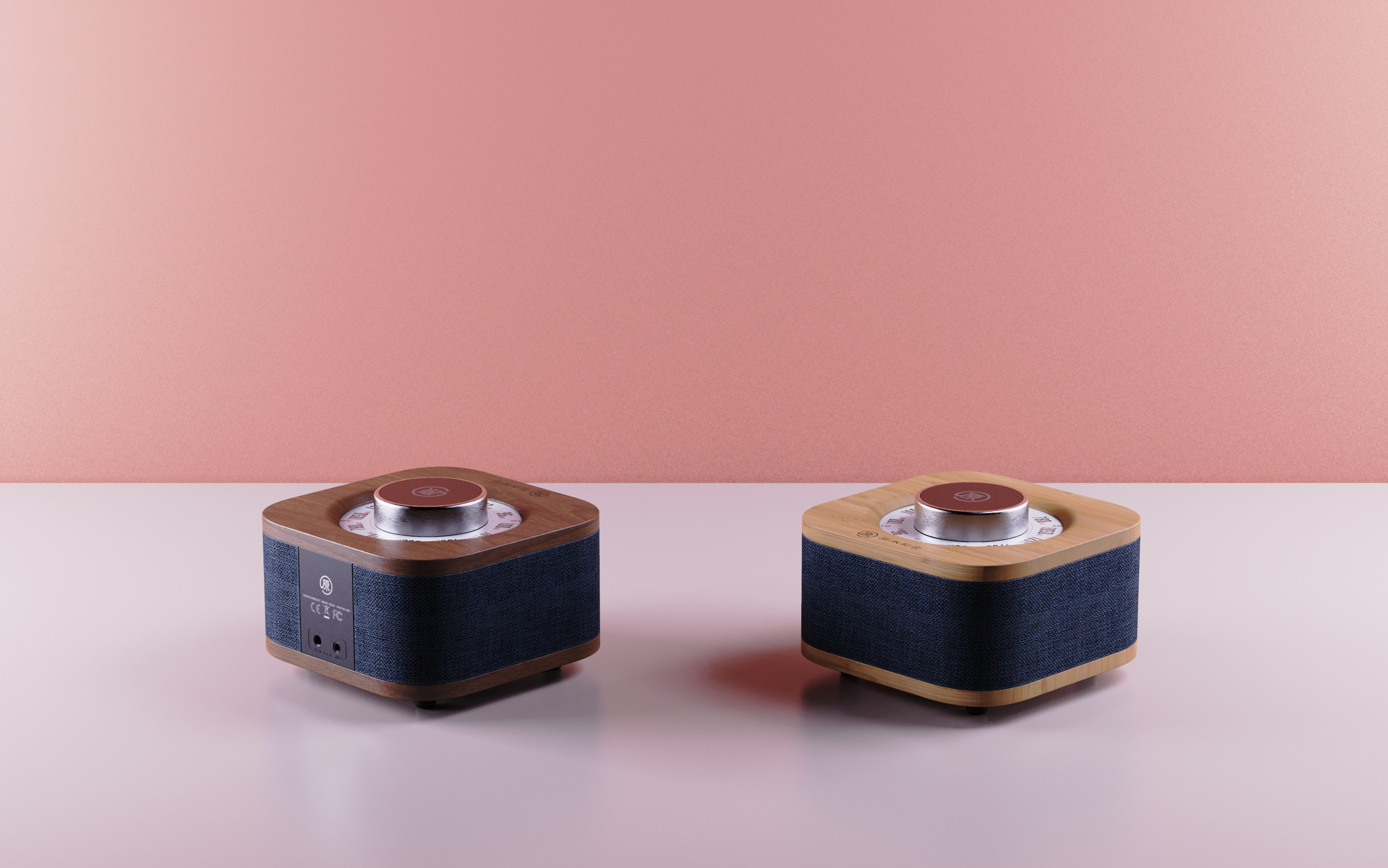 Bluetooth Speaker ，radio，fabric art，block，solid wood，