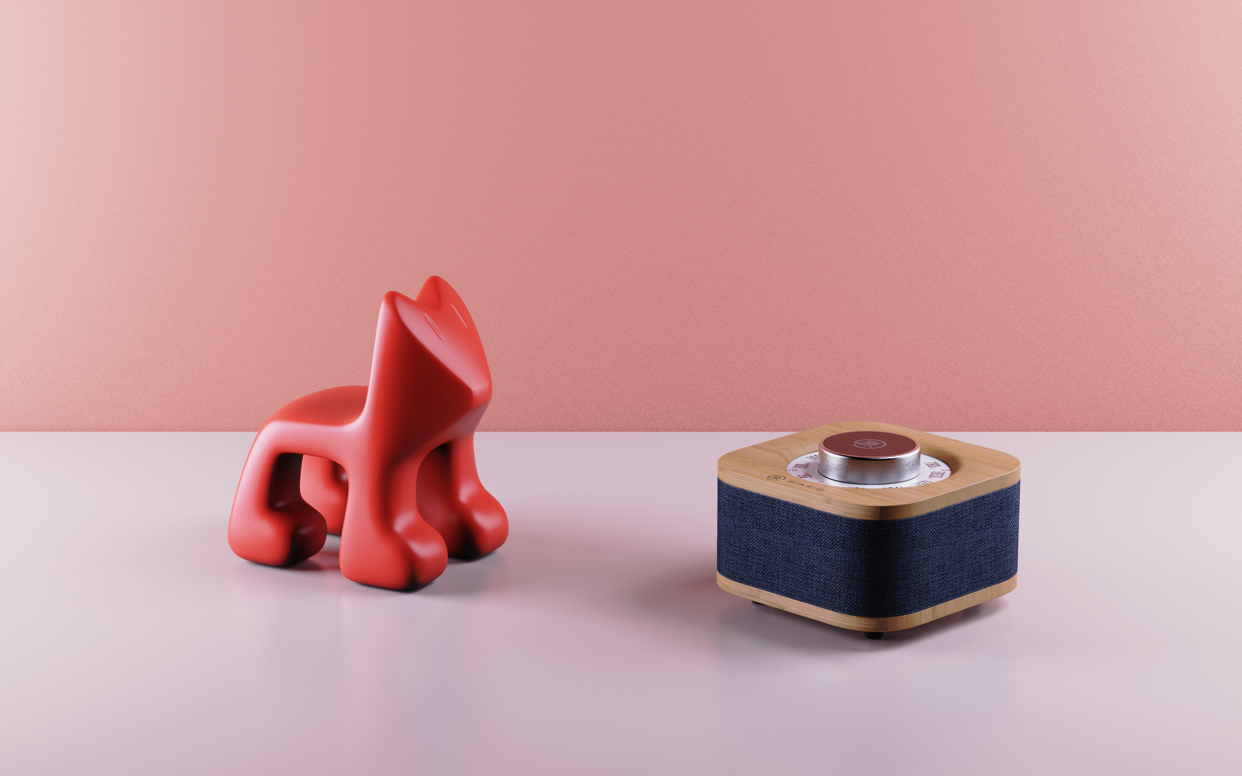 Bluetooth Speaker ，radio，fabric art，block，solid wood，