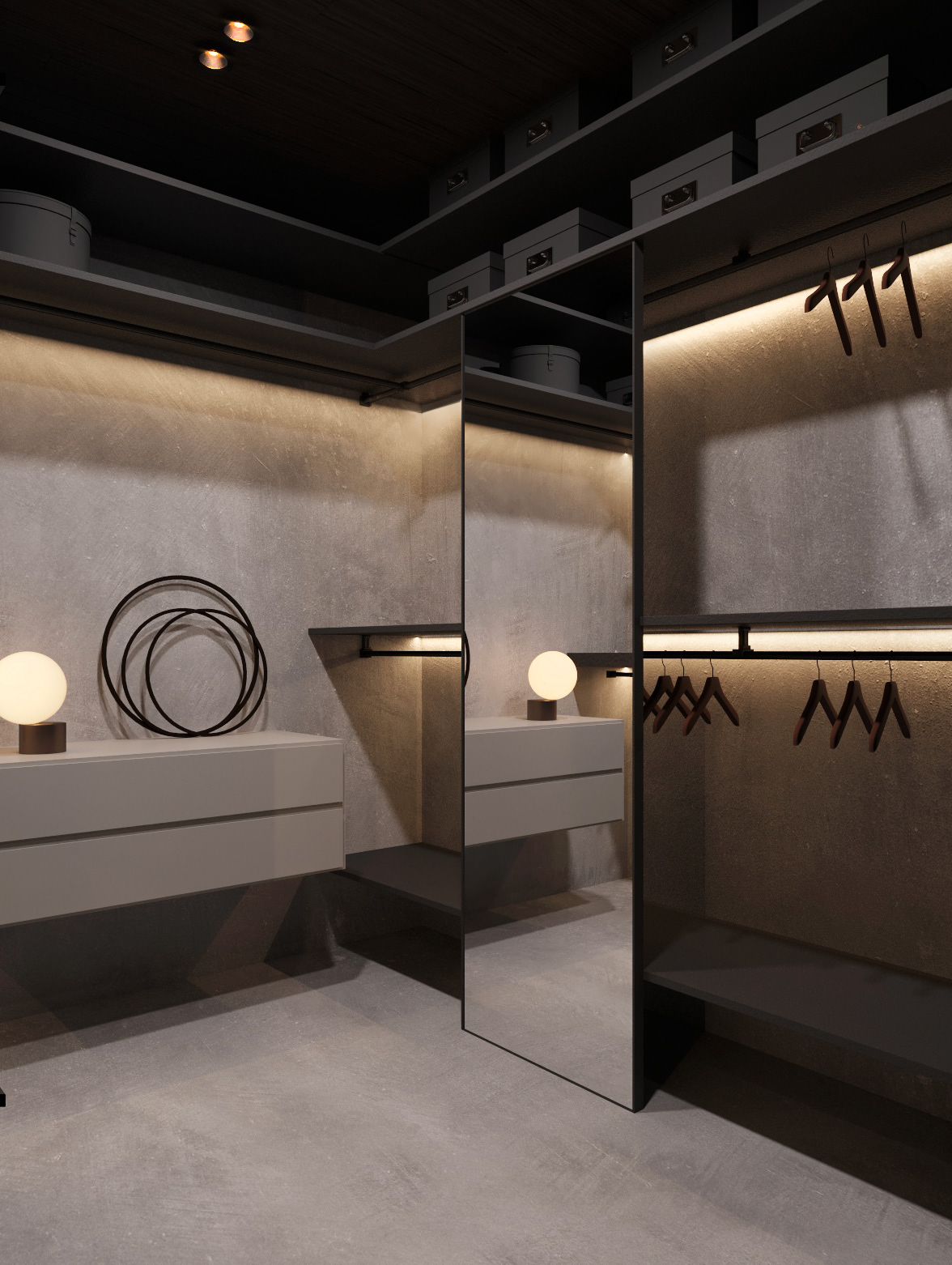 Interior design，wood，classical，bedroom，a living room，