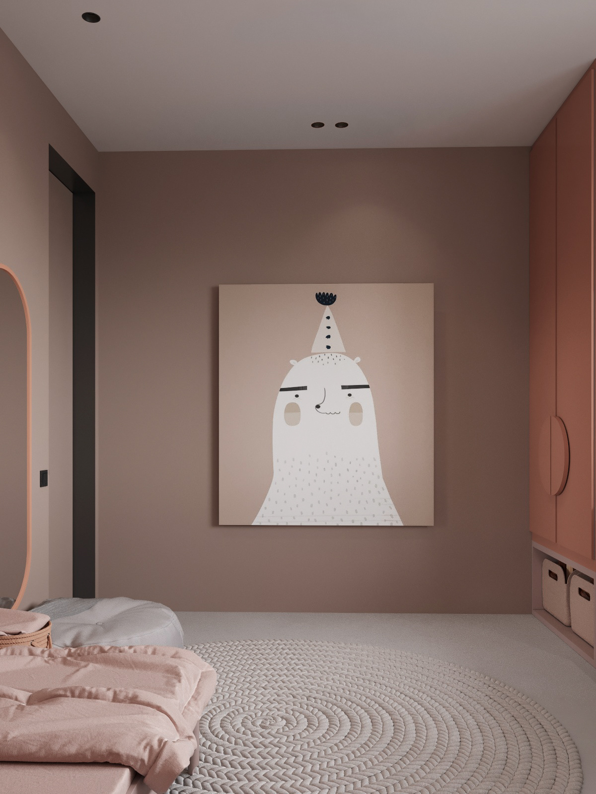 Interior design，wood，classical，bedroom，a living room，