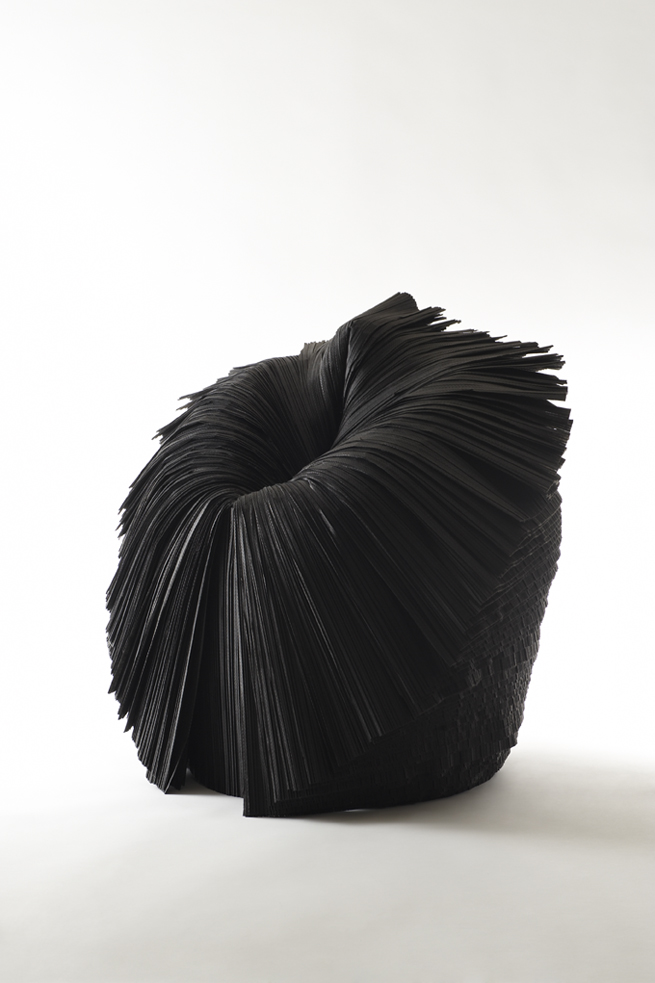 Cabbage chair，Paper chair，Folding chair，”Step back "design，Design master，Sato Da，