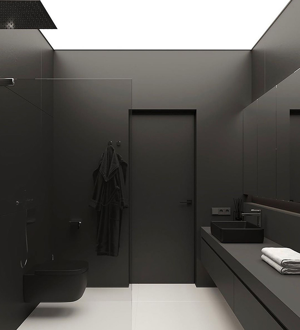 ALL BLACK，Interior design，modern，Simplicity，