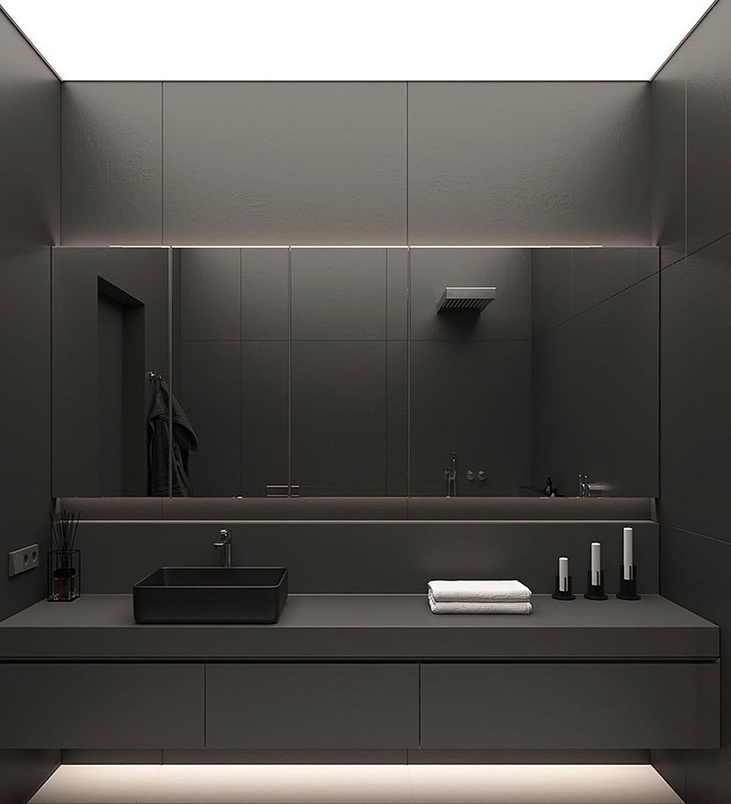 ALL BLACK，Interior design，modern，Simplicity，