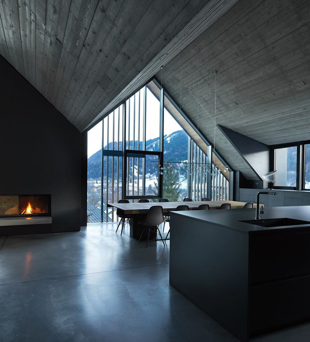 ALL BLACK，Interior design，modern，Simplicity，