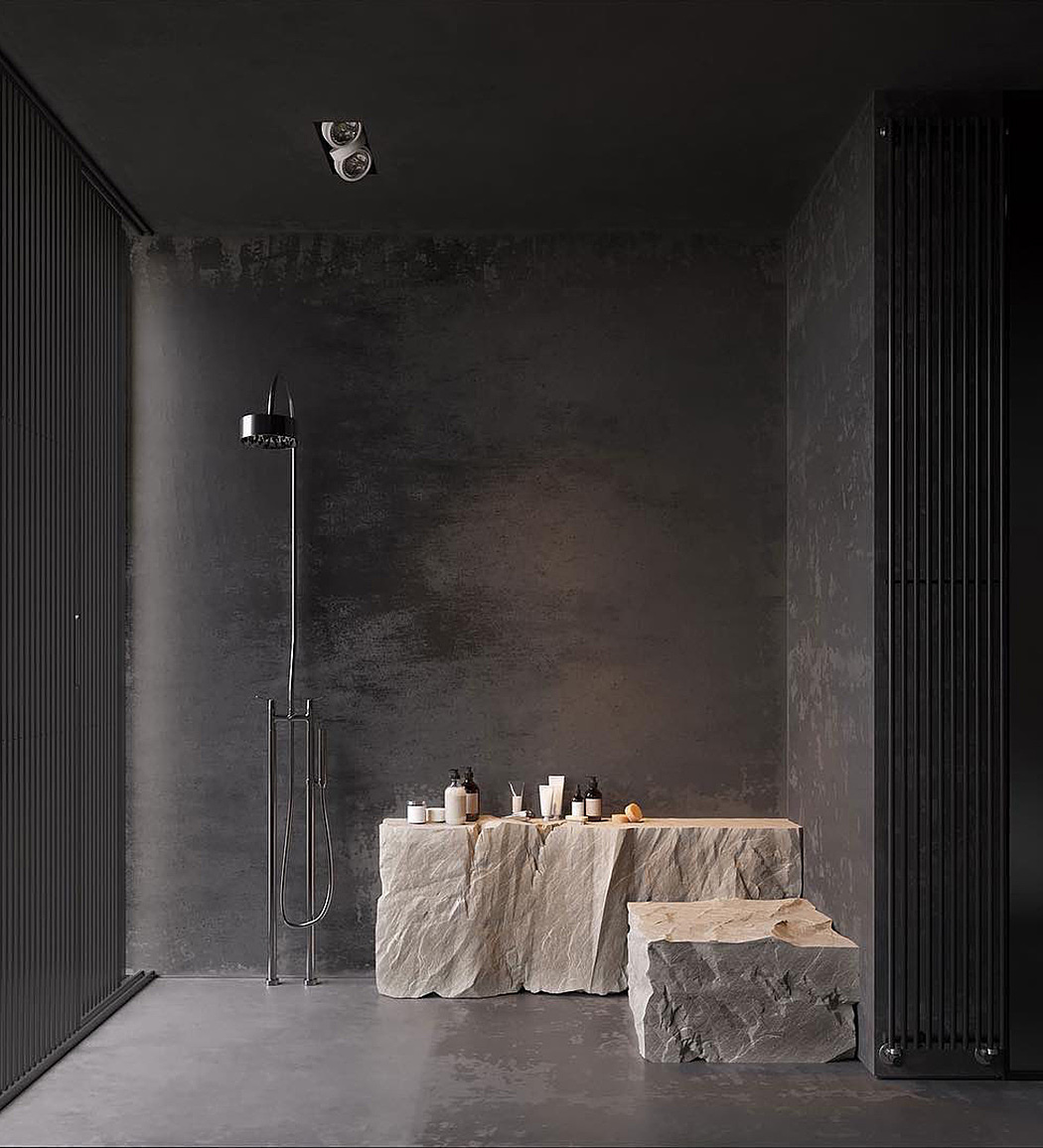 ALL BLACK，Interior design，modern，Simplicity，